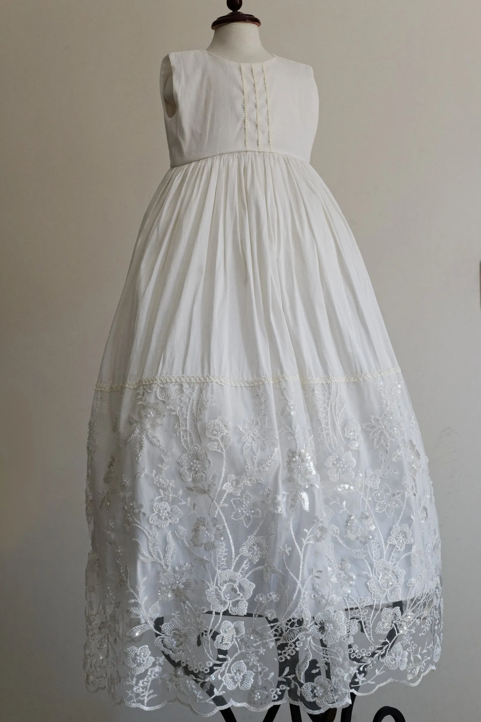 Christening Dress G044   Matching Candle Set