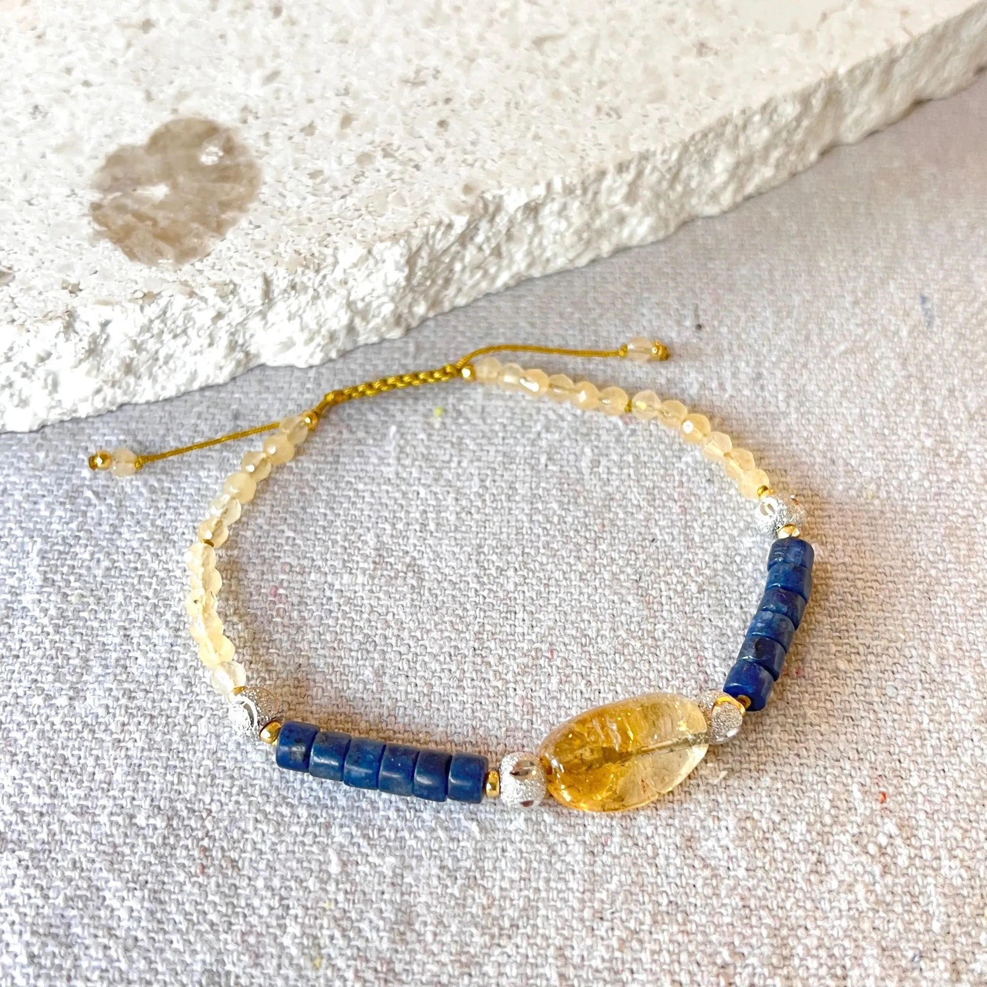 Citrine Shambala Bracelet