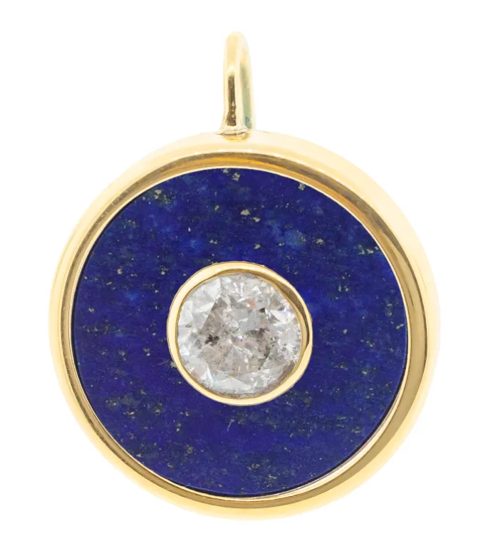 Gemstone Eye Earring with Diamond