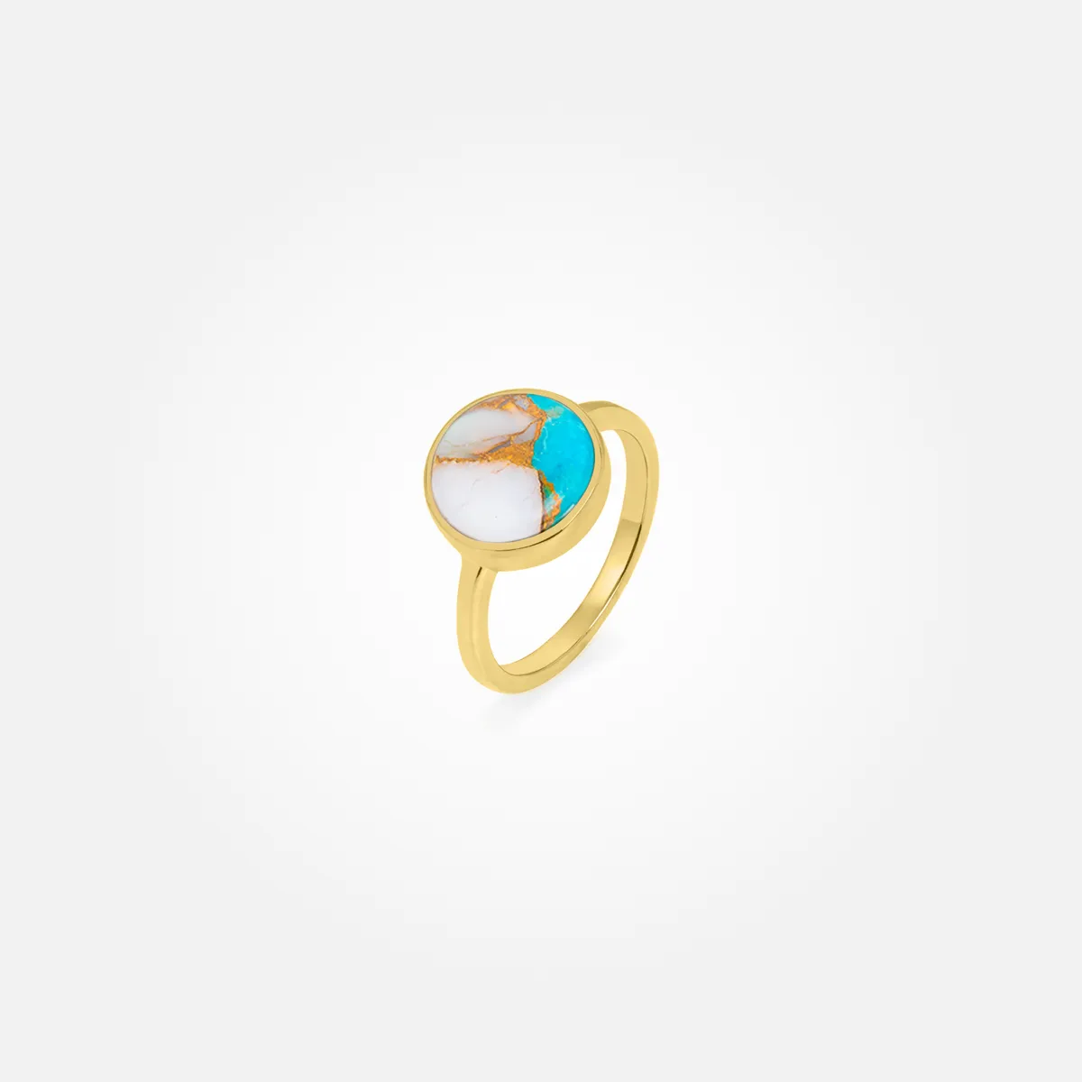 Opal Turquoise Copper Stone Ring
