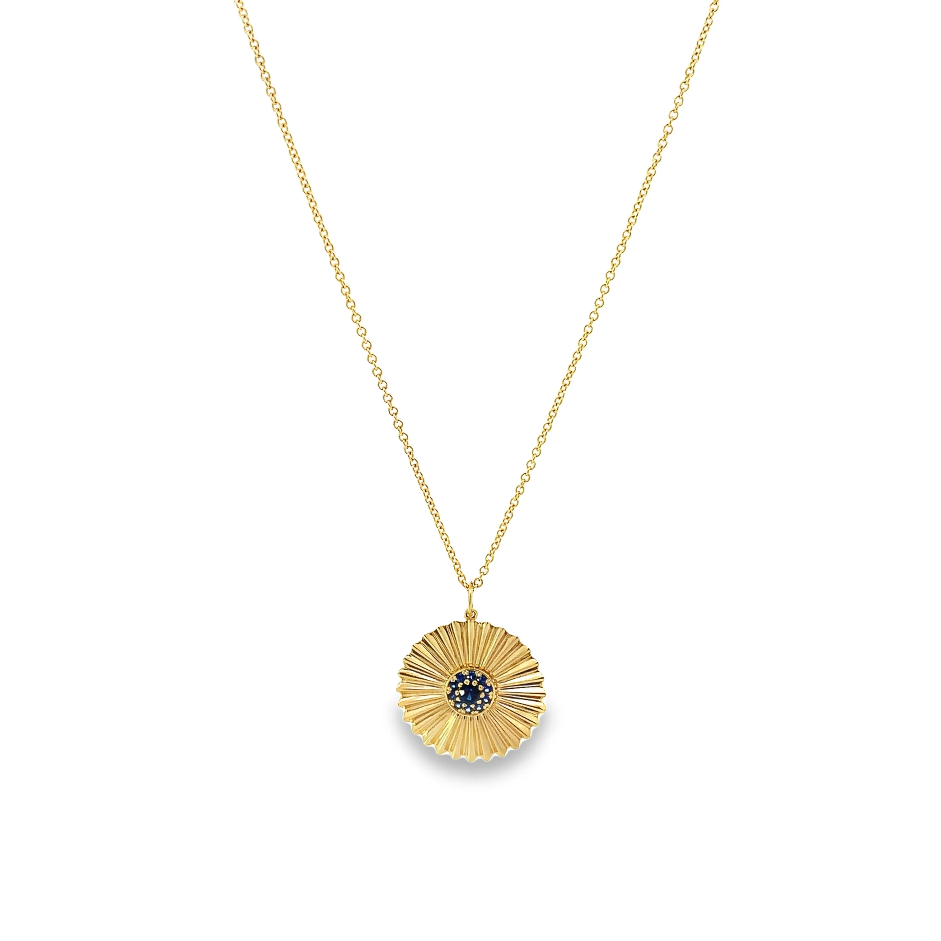 Ruby Sunburst Necklace