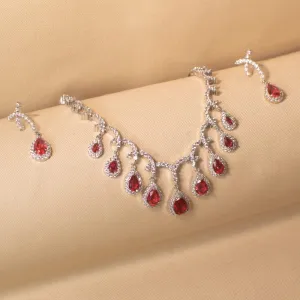 Seher Necklace Set - Pink