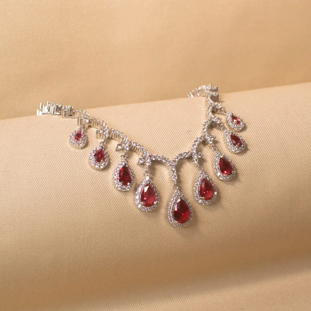 Seher Necklace Set - Pink