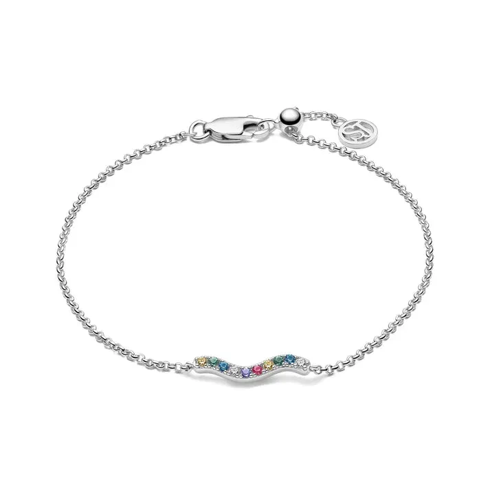 Silver Ellera Waves Pianura Bracelet