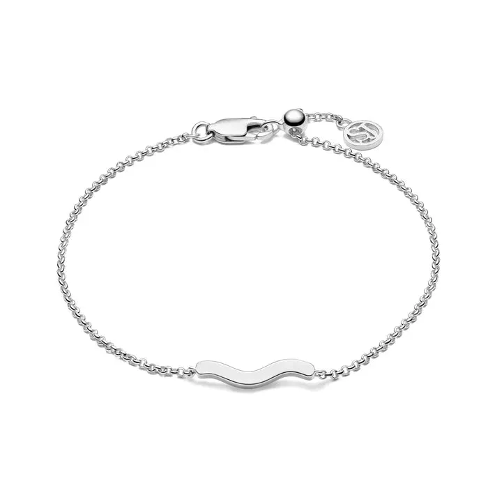 Silver Ellera Waves Pianura Bracelet
