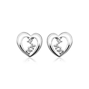 Silver White Topaz Earrings