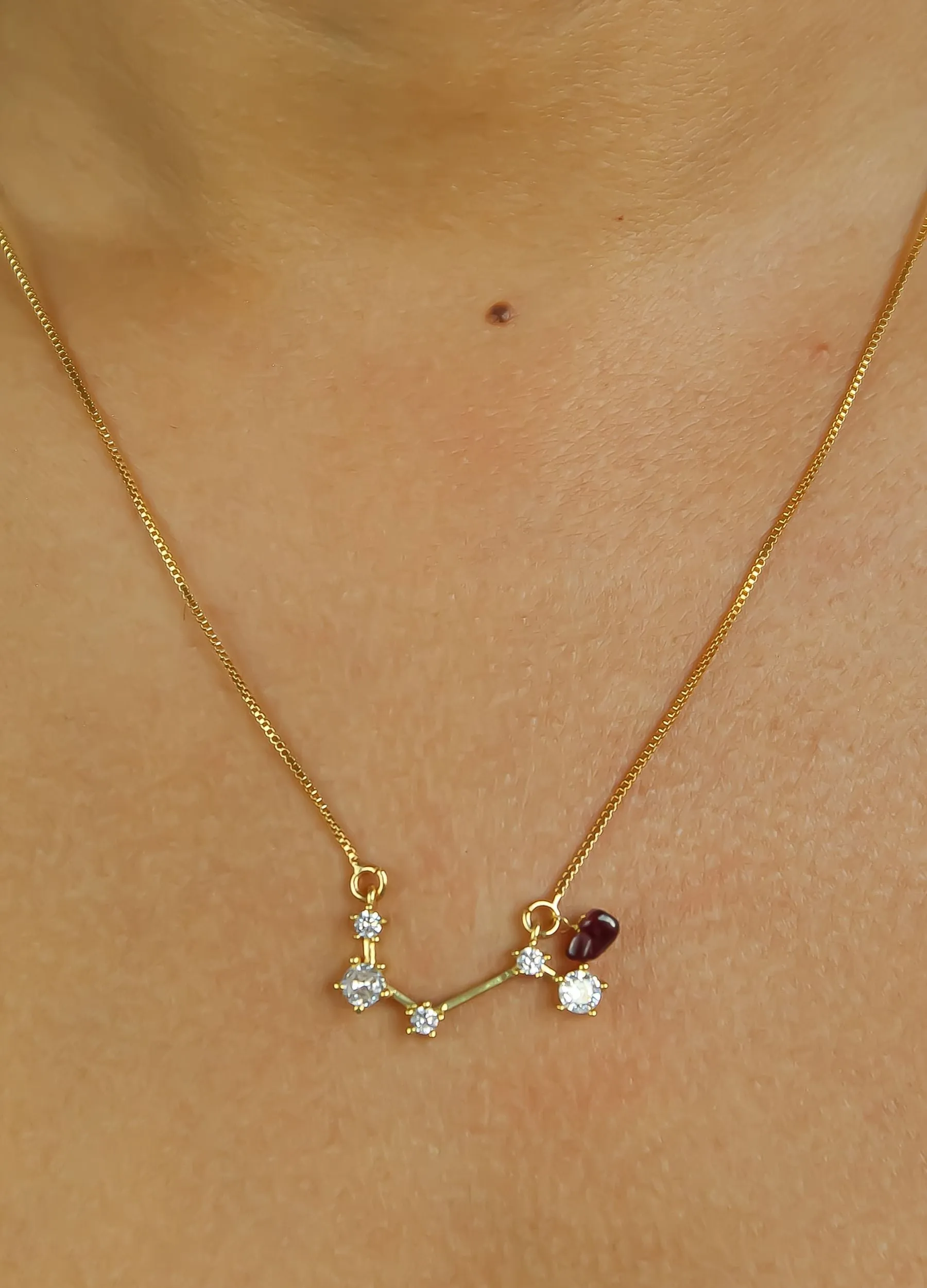 Star Aries Zodiac Necklace