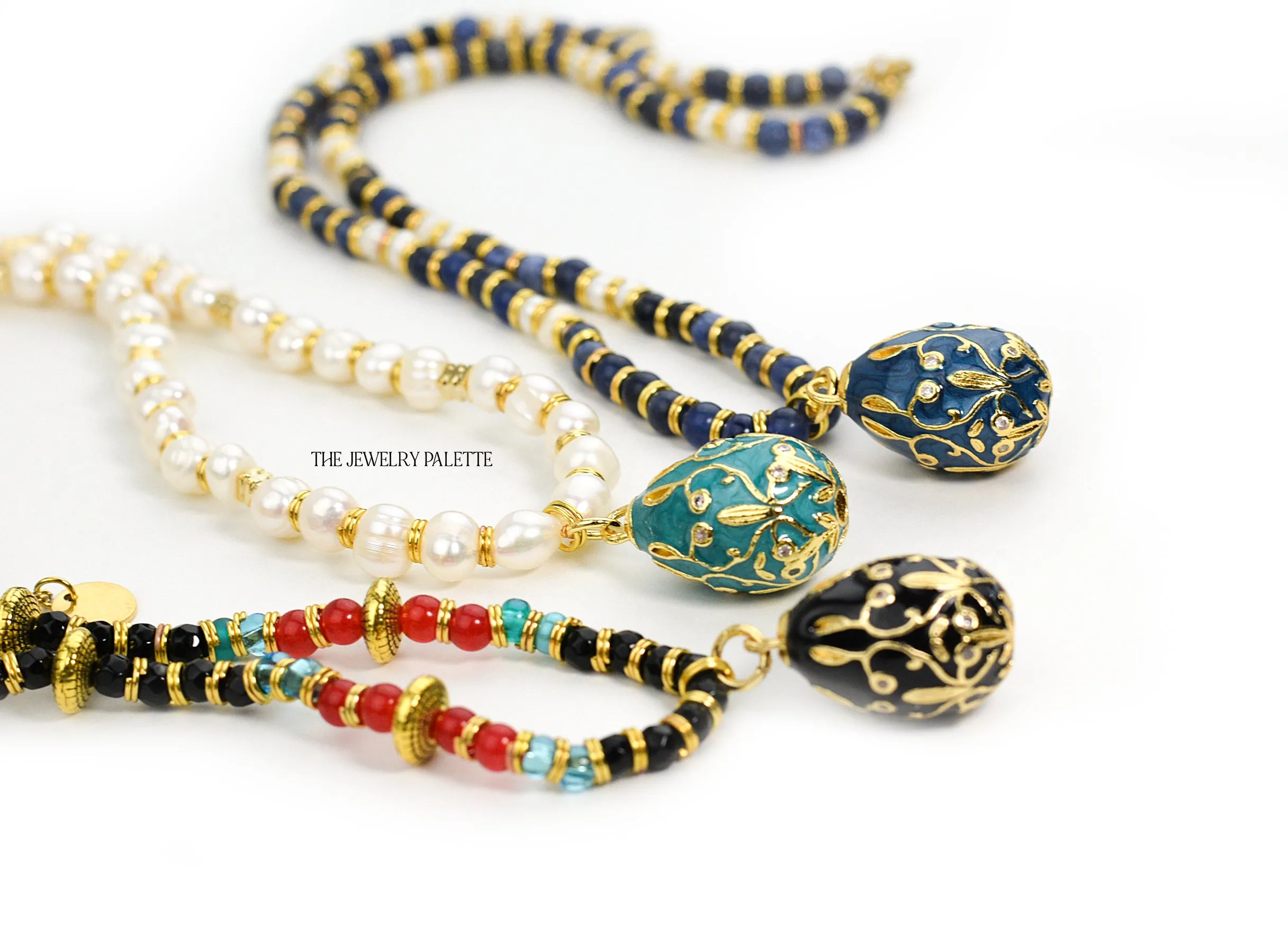 Tina lapis lazuli pendant choker necklace