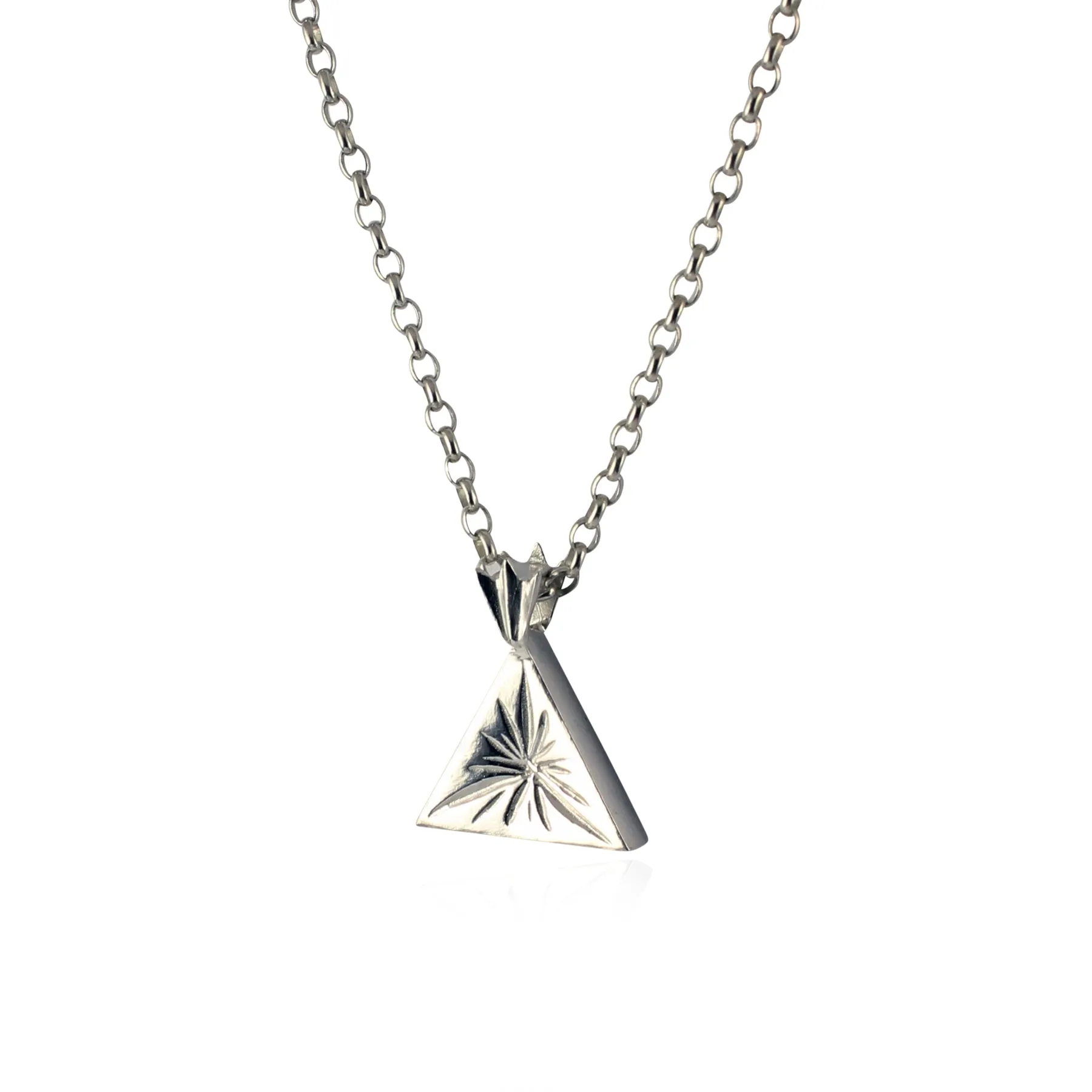 Triangle eye necklace