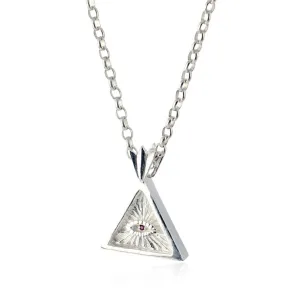 Triangle eye necklace